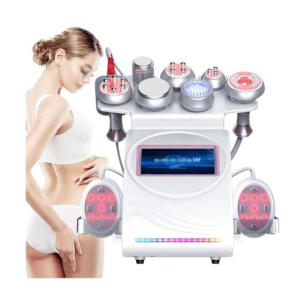 Machine De Cavitation Ultrasonique 80k, Élimination De La Graisse Corporelle RF 9 En 1, Avec Écran Tactile Couleur De 7 Pouce