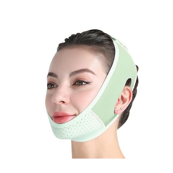 Masque de levage en forme de V, mentonnière pour femme,Sangle de lifting du visage amincissante pour femmes - Shaper de mâcho