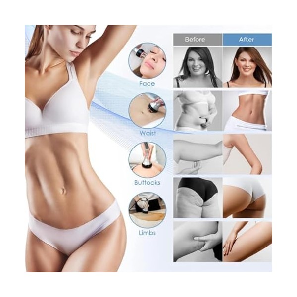 BCBKD 40K Appareil Minceur Appareil Anti Cellulite: 4 en 1 Lipocavitation Radiofréquence Visage Et Corps Entier Masseur Aminc