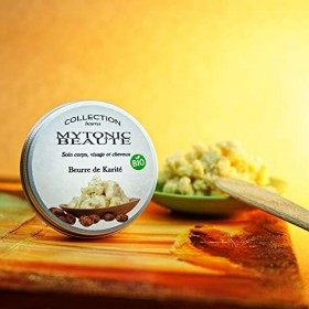 Beurre de Karité bio pur non raffiné 100gr | Cheveux - Visage - Corps | Hydratant - Régénérant | Tout type de peau