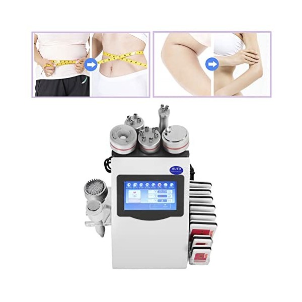 XNYXLPP Machine de cavitation de Cellulite 40 kHz, Machine de cavitation de Cellulite 9 en 1, Machine de Massage de cavitatio