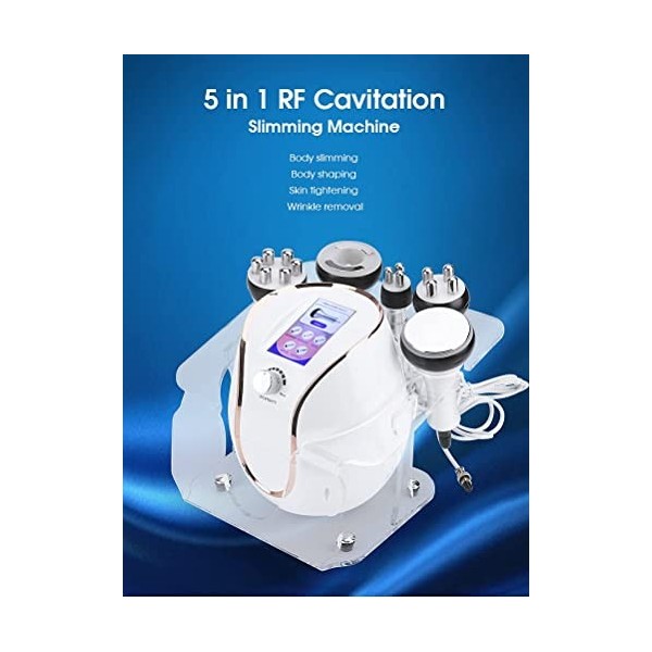 XNYXLPP Machine de Cavitation à radiofréquence 40K, Appareil de Cavitation pour brûler Les Graisses, dissolvant de Cellulite,