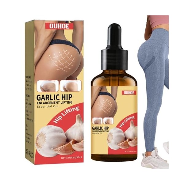 Huile Essentielle Raffermissante Hip Up, Huile Hydratante Profonpour Femmes Pour Modeler Les Fesses, 1,01 Oz DMassage Pour L