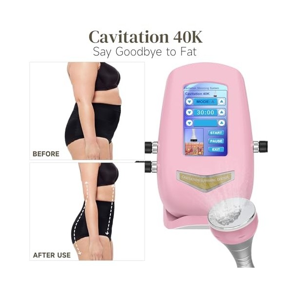 40k Corps Amincissant Machine de Beauté 3 en 1 Machine de Cavitation Appareil De Beauté Multifonctionnel Pour le Massage de l