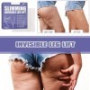 Lot de 4 patchs de cellulite instantanés transparents - Pour les cuisses - Élasticité instantanée - Lisse la cellulite et la 