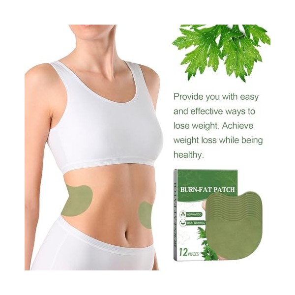 Patch Minceur, Patch Amincissant, 24 Pièces Slimming Patch, Anti Cellulite Patch, Brûleur de Graisse Naturelle pour Perte de 