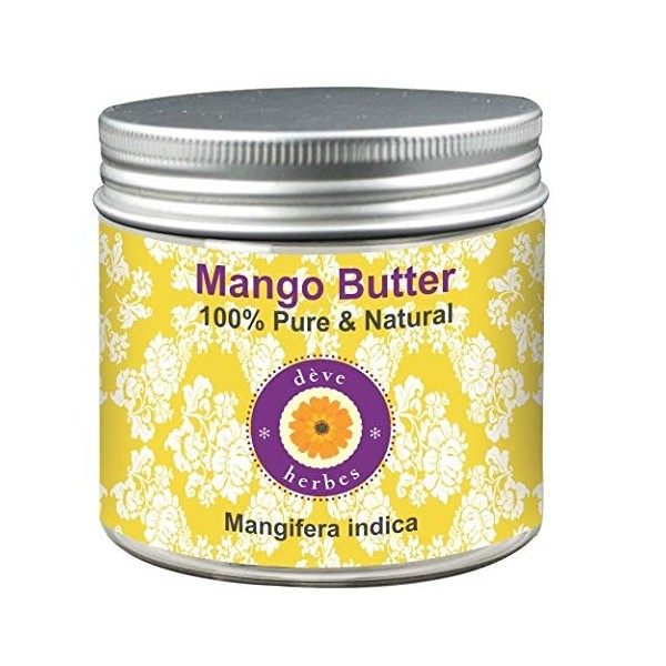 Deve Herbes Beurre De Mangue Pur Mangifera indica 100% Pur Naturel De Qualité Thérapeutique 50gm