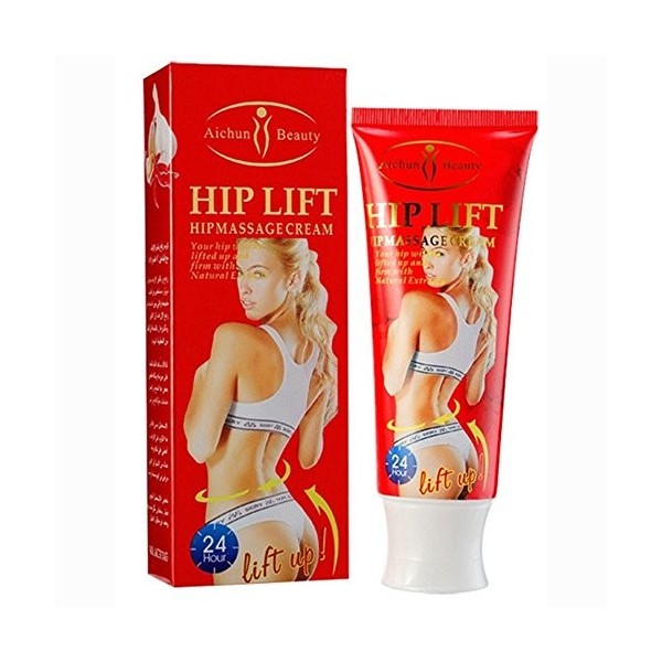 Aichun Crème naturelle pour augmenter la cellulite des hanches 120 g ail et piment 