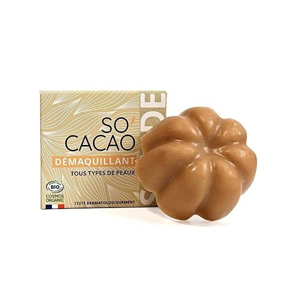 Démaquillant solide Bio SoCacao - Au beurre de Cacao - 45g - ProposNature