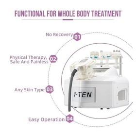 Masseur corporel 5 en 1, Appareil Amincissant à radiofréquence sous Vide V10, cavitation 40k, élimination Cellulite par radio