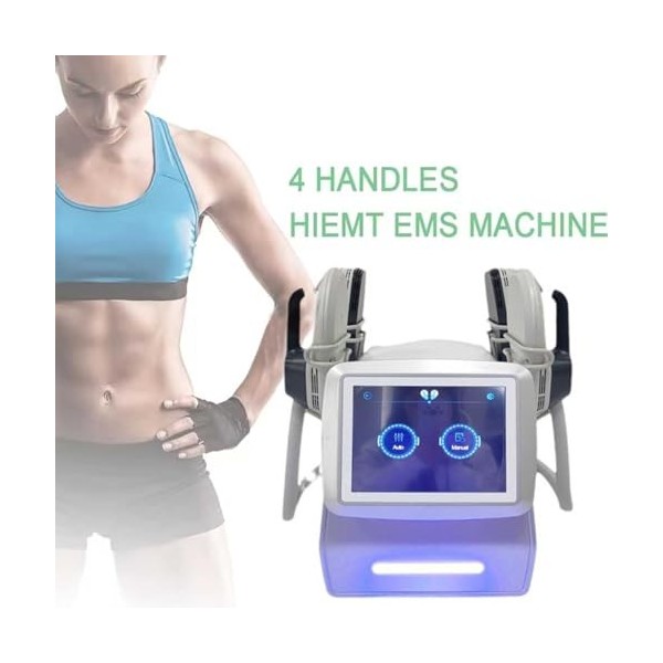 GYHCB EMS Machine de Modelage du Corps, Machine damincissement Magnétique avec 4 Poignées, pour Maison, Spa, Salon de Beauté