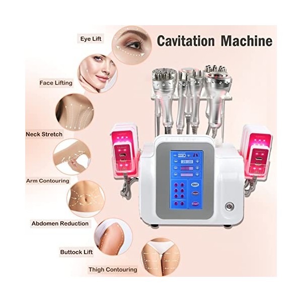 Appareil Multifonction 8 en 1 pour lamincissement du Corps - Appareil Massage sous Vide RF pour Le Corps, Appareil modelage 