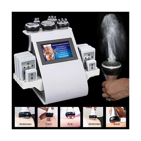 Machine de cavitation corporelle, 6 en 1 professionnel de levage de la peau, masseur radiofréquence, dispositif de réduction 