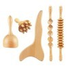 Set de 5 pièces Maderothérapie Professionnelle - Rouleaux de massage cellulite, Coupe suédoise forme