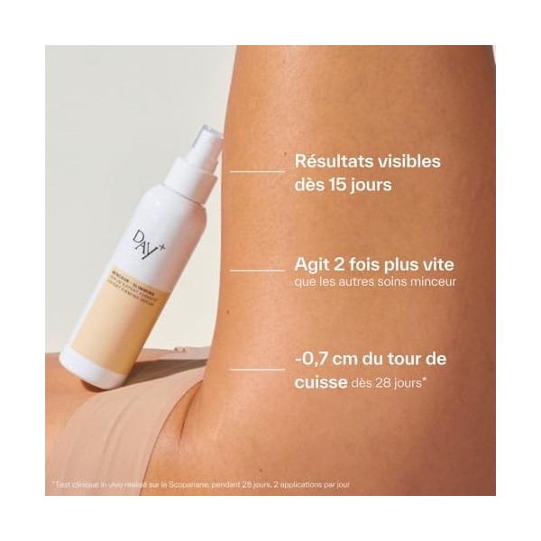 DAY+ | Sérum Expert Fermeté | Sérum Corps Minceur| Réduit la cellulite, Raffermit la peau, Affine & Remodèle | Agit sur 3 typ