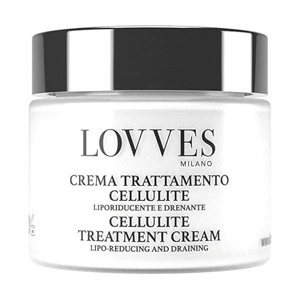 LOVVES Crème Anti-Cellulite, Haute Cosmétique Naturelle, Liporéducteur et Drainant, Stimule la Circulation, Haut Pouvoir Hydr