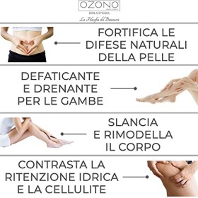 OZONO H&B - Crème corps raffermissante anti-vergetures à lHuile ozonèe - MADE IN ITALY 200ml 