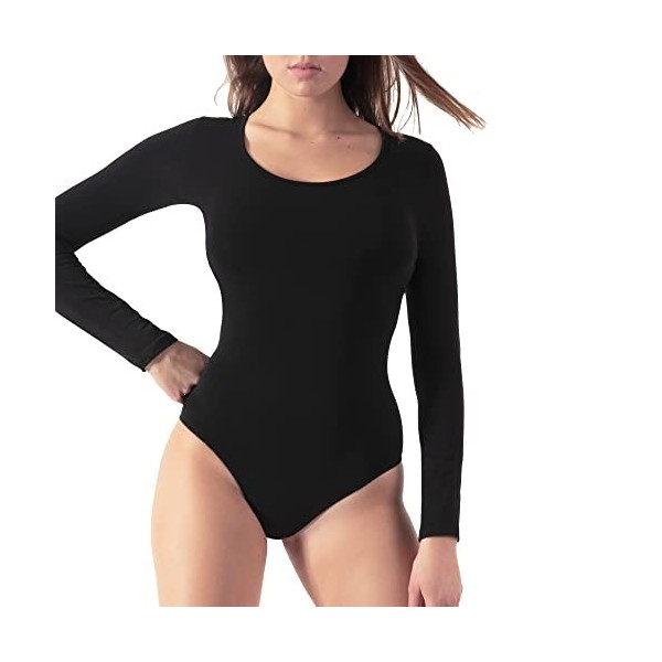 Lytess Body Thermo Minceur Manches Longues- Action Minceur - Cosmétiques naturels - Efficacité prouvée- Noir LXL - 42/46