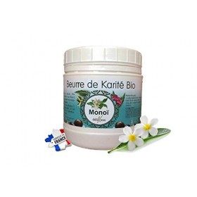 déliktess® - Beurre de Karité bio - parfum Monoï ou Orange douce - 500 g - fabriqué en france - Hydratation et protection - v