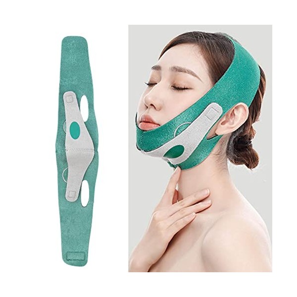 V Line Masque Double Menton Réducteur Visage Minceur Ceinture Face Lift Bandage Face Lift Bandage pour Double Menton et Affai