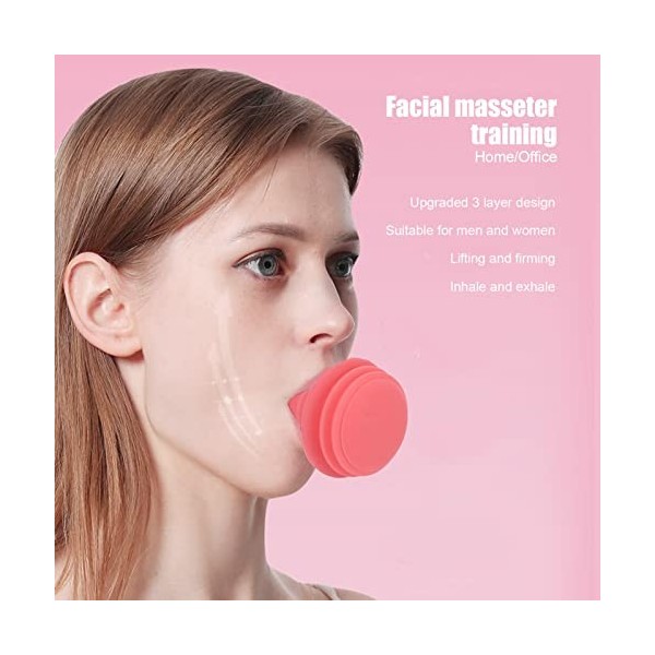 Jawline Exerciseur, Face Trainer V Face Shaping Minceur Peau Lifting Raffermissant Double Menton Réducteur Masseter Outil De