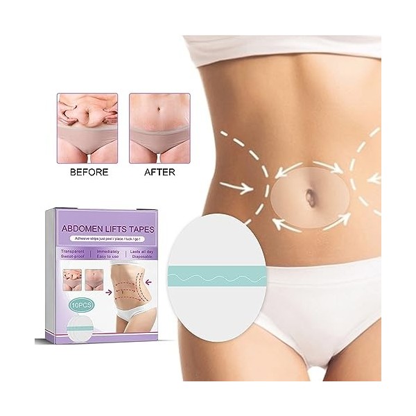 KOAHDE Abdomen Minceur Patch,Patch Amincissant Ventre,Patch Gaisse Abdominale,Anti Cellulite Patch Abdomen,Patchs de Brûleur 