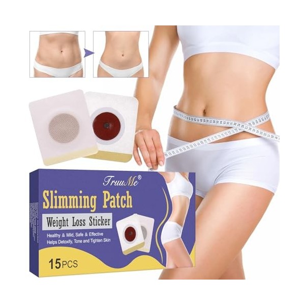 Patch Minceur, Patch Amincissant, 15 pièces patch minceur, Vaporisation Rapide, Utilisation en Soirée, patch minceur perte de