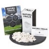 Natura Uralis Argile Blanche Kaolin | 200g dArgile Blanche Naturelle, Blanc pur à Blanc Cassé - Croquant Eonnant, Texture Te