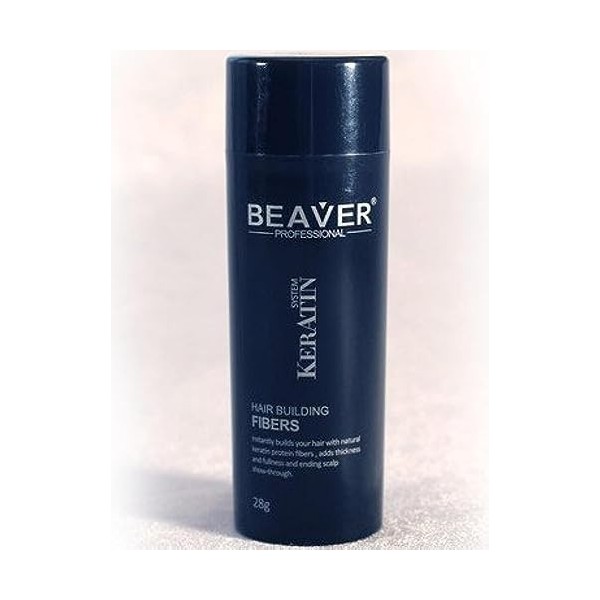 Beaver KERATIN Hair Building Fibres Hair Loss Concealer 28g Dark Brown Beaver Fibres by Beaver