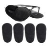 12pcs Cache Oeil pour Lunettes cache oeil enfant Réutilisable Cache Oeil pour Couvrir lOeil Gauche Droit Améliorer Vision po