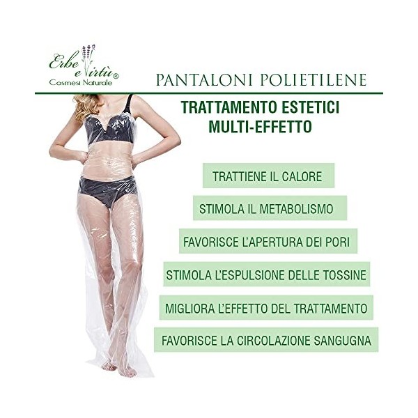 Pantalon jetable 5 pièces + 5 pièces tanga idéal pour les bandages anti-cellulite emboutis individuellement ultra-résistants,