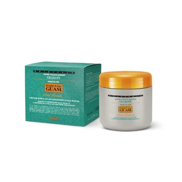 Boue dAlgues de GUAM en Gel Sans Rinçage - Crème Anti-Cellulite - Amincissant Femme - Lutte Contre lAdiposité - Affine la S