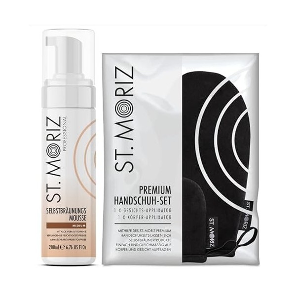 St. Moriz Mousse professionnelle + kit applicateur Premium Medium 