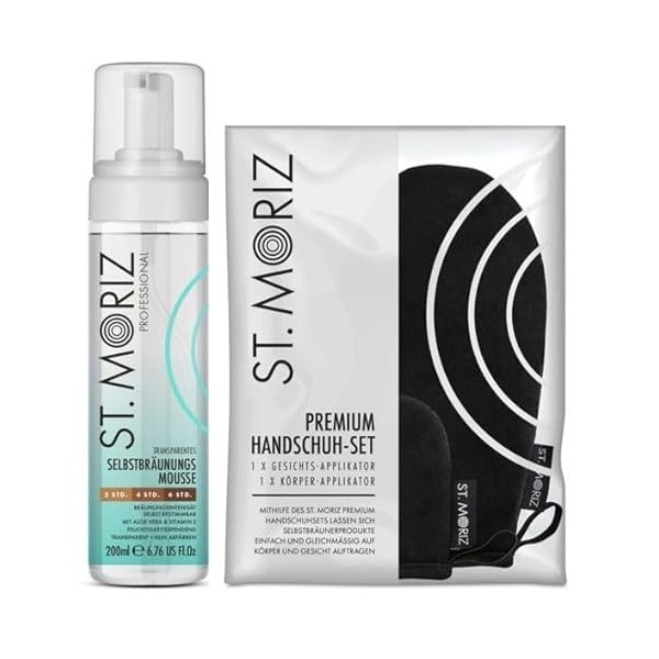 St. Moriz Mousse professionnelle + kit applicateur Premium Medium 