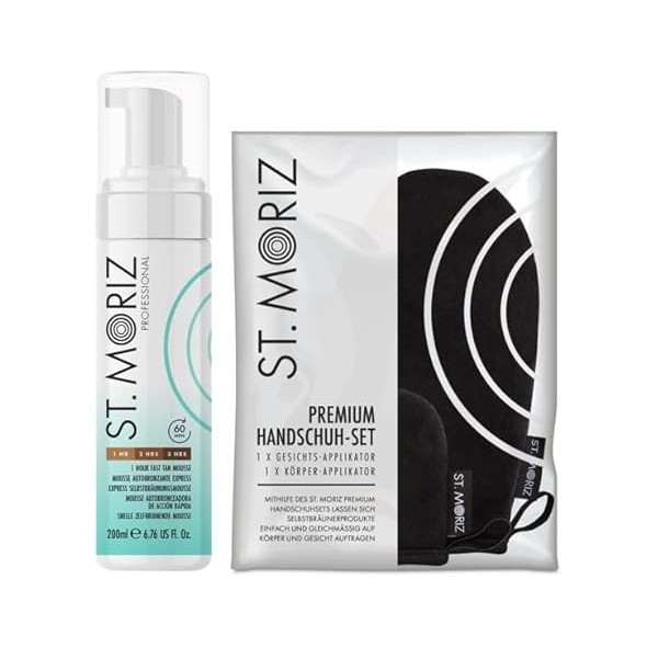 St. Moriz Mousse professionnelle + kit applicateur Premium Medium 