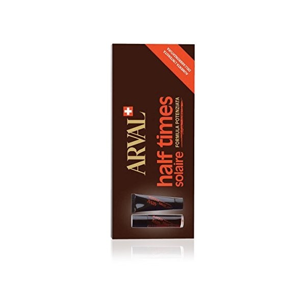 Half time Accélérateur de bronzage - 5 tubes de 10 ml Bronzant rapide et 5 tubes de 10 ml Fixant rapide