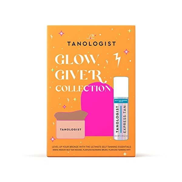 Tanologist Glow Giver Collection Pinceau mélangeur autobronzant Jaune 200 ml