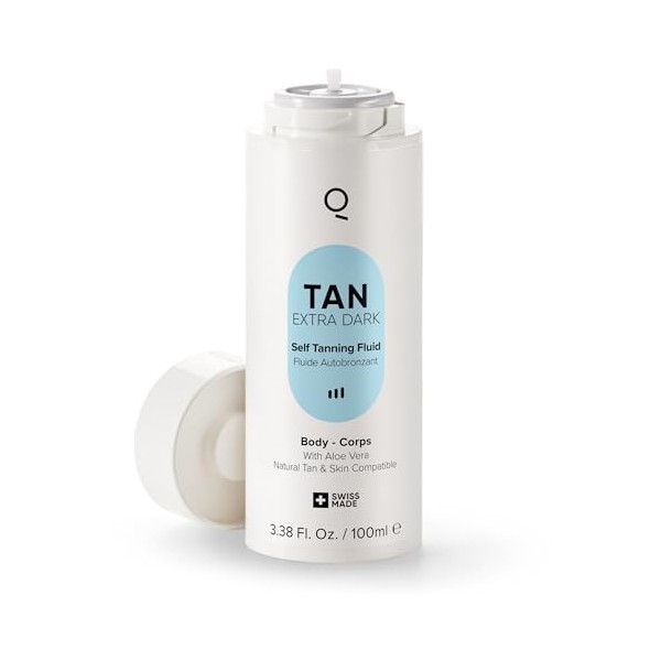 IONIQ Skincare Cartouche TAN Extra Dark pour spray ionique One - Bronzage naturel en seulement 3 minutes - Recharge spray aut