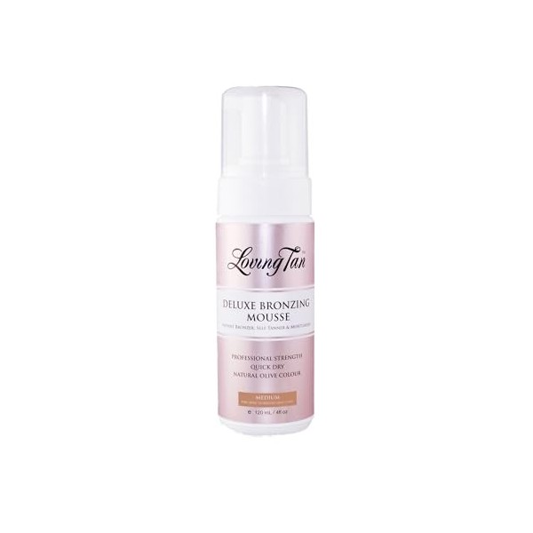 Loving Tan Mousse bronzante de luxe, foncée, sans traces, aspect naturel, bronzage sans soleil de force professionnelle – Jus