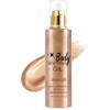 Body Oil Shimmer, Shimmer Lotion Pour Le Corps, Spray éclaircissant pour le Corps Imperméable, Illuminateur De Teint, Hydrata