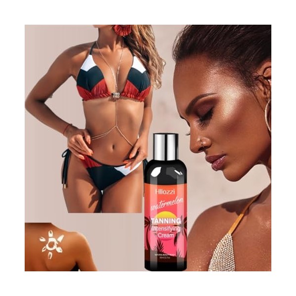 KARLOR Crème bronzante à laccélérateur de bronzage, 80 ml, crème autobronzante, crème bronzante pour le corps, crème bronzan