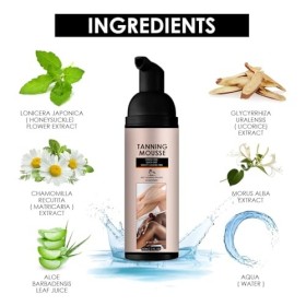 2Pcs Bronzage Intense A lExtrait DAloe Vera, Autobronzant Corps Self Tanning, Accélérateur de Bronzage, Autobronzant à lef