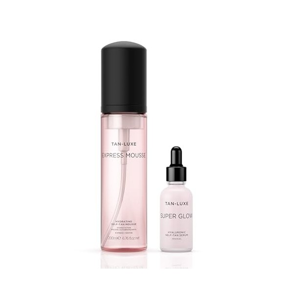 Tan-Luxe Express Mousse Automotrice 200ml + Tan-Luxe SUPER GLOW Sérum autobronzant 30 ml 