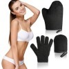 COMNICO Lot de 3 gants autobronzants ultra doux avec pouce lavable sans soleil pour le dos et le corps