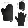 COMNICO Lot de 3 gants autobronzants ultra doux avec pouce lavable sans soleil pour le dos et le corps