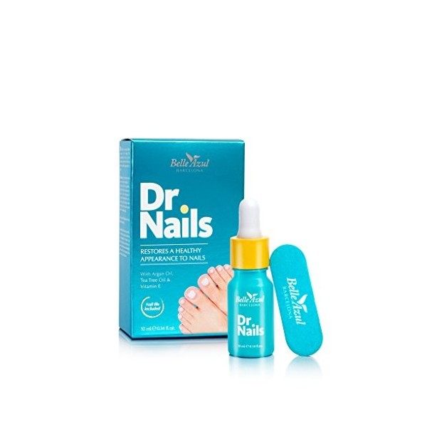 Belle Azul Dr. Nails - Soin Mycose Ongles des Pieds - Antifongique-Éclaircissant et Blanchissant pour les Ongles - Huile dAr