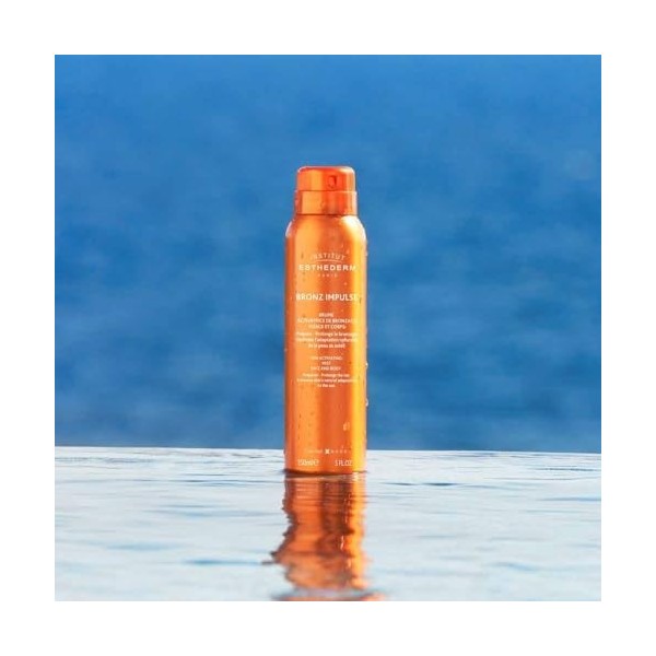 Institut Esthederm - Bronz Impulse - Brume Visage & Corps 3 en 1 - Prépare, Active, Prolonge le Bronzage - Hydratation Optima