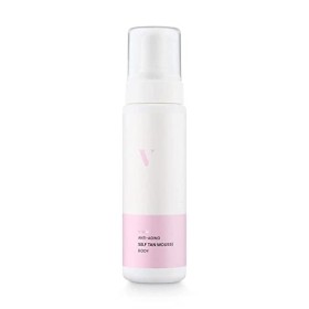 VENICEBODY Anti Aging Self Tan Mousse 200ml - Auto-bronzant pour le corps avec complexe anti-âge, texture à séchage rapide 
