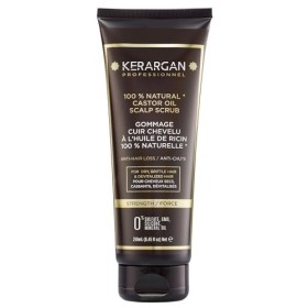 Kerargan - Gommage Capillaire Anti-Chute à lHuile de Ricin - Pour un Cuir Chevelu Sain et des Cheveux Revitalisés - Enrichi 
