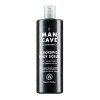 ManCave Gommage Corps Blackspice 500 ml pour Homme, Gommage Corps Exfoliant, Exfolie et Nettoie la Peau, Poudre Pierre Ponce 